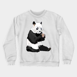 Panda holding a rose Crewneck Sweatshirt